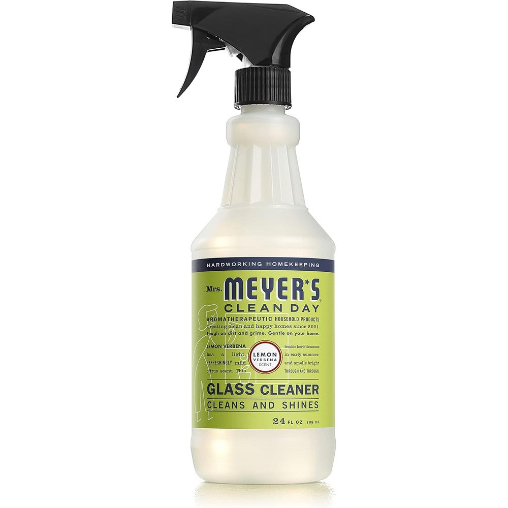 Mrs. Meyer's Clean Day Lemon Verbena Glass Cleaner front view bottle spray