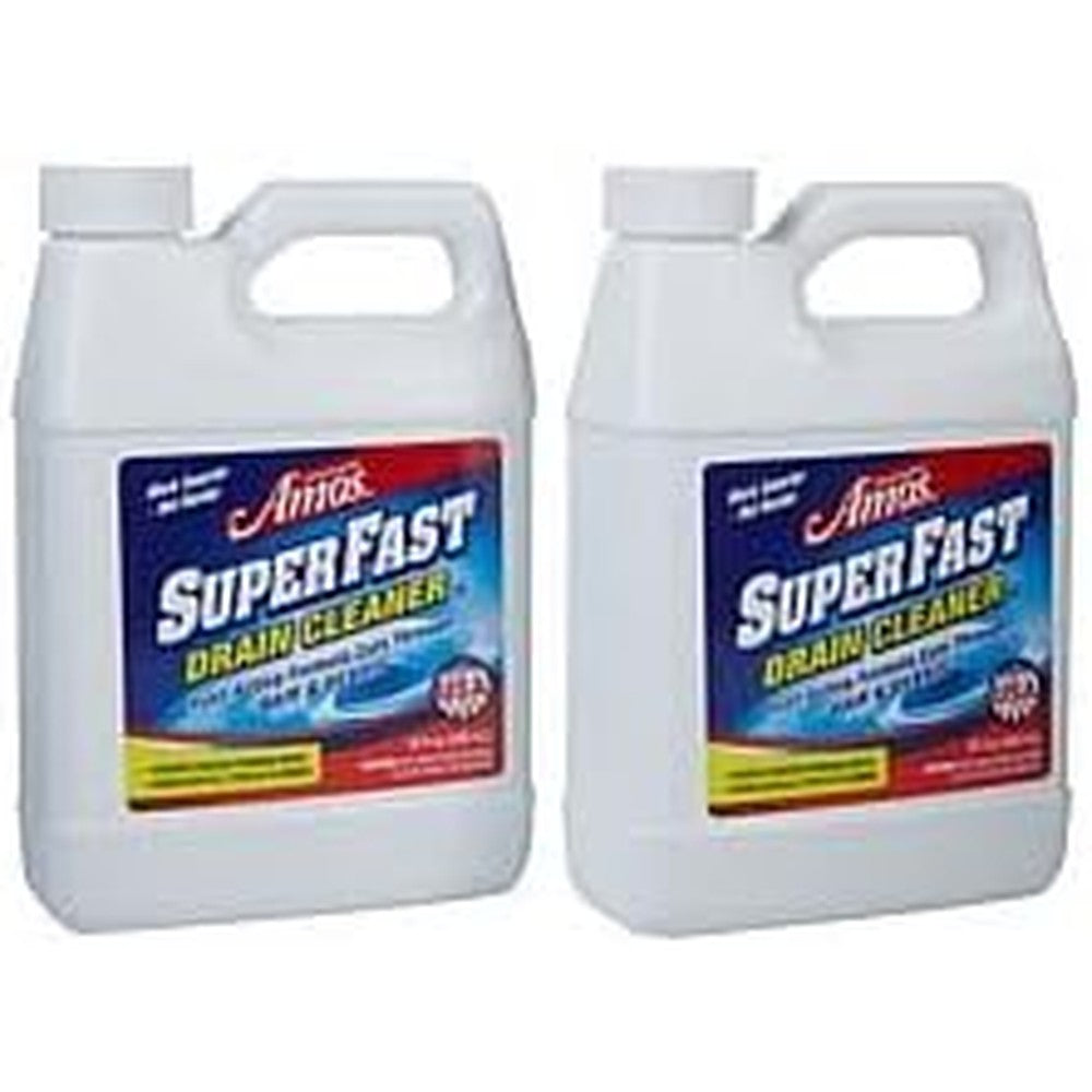 Professor Amos Superfast Drain Cleaner 2 Pack front view high performance clog remover