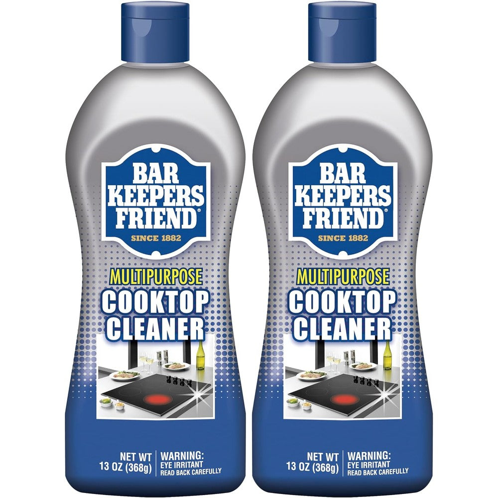 Bar Keepers Friend Cooktop Cleaner front view liquid stovetop cleanser.