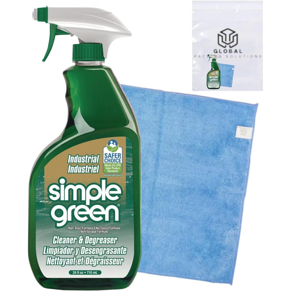 Global Packing Solutions Simple Industrial Degreaser front view concentrated cleaner bottle.