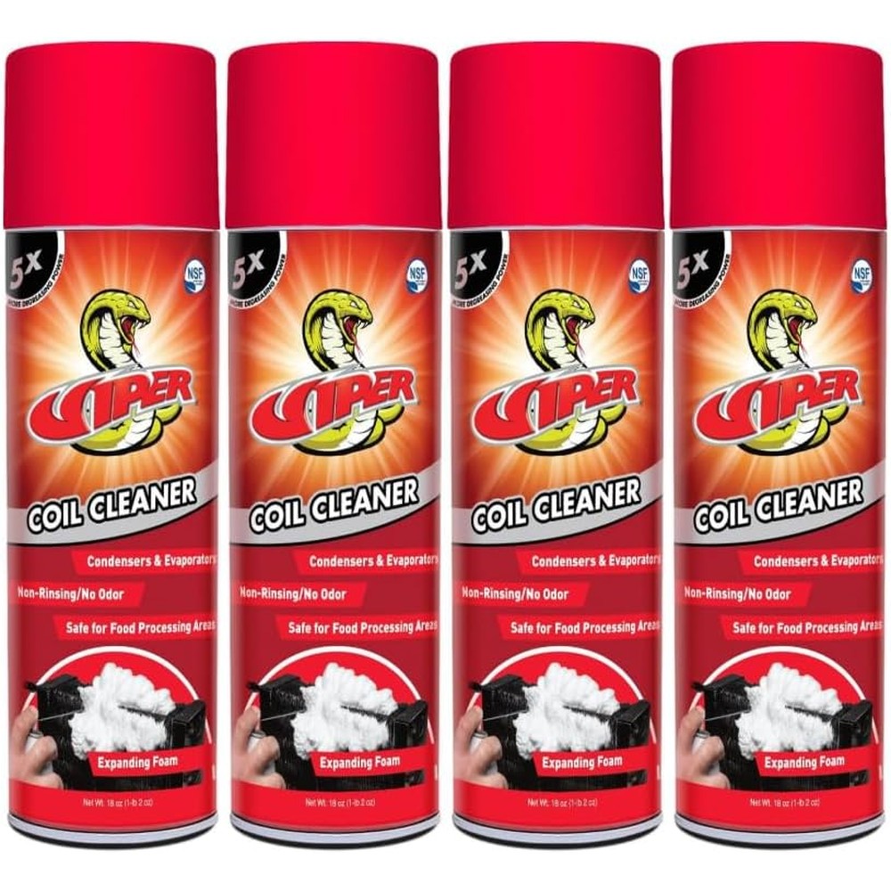 Refrigeration Technologies Viper RT375A Aerosol Foaming Coil Cleaner front view industrial degreaser.