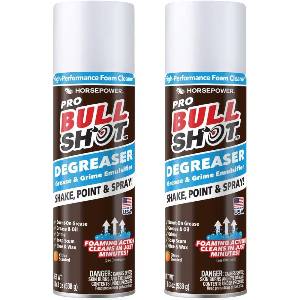 Horsepower Bull Shot Degreaser Pro front view professional foaming spray can
