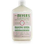 Mrs. Meyer's Clean Day Baking Soda Cream Cleaner 16 Fluid Ounce bottle front view for kitchen cleaning.