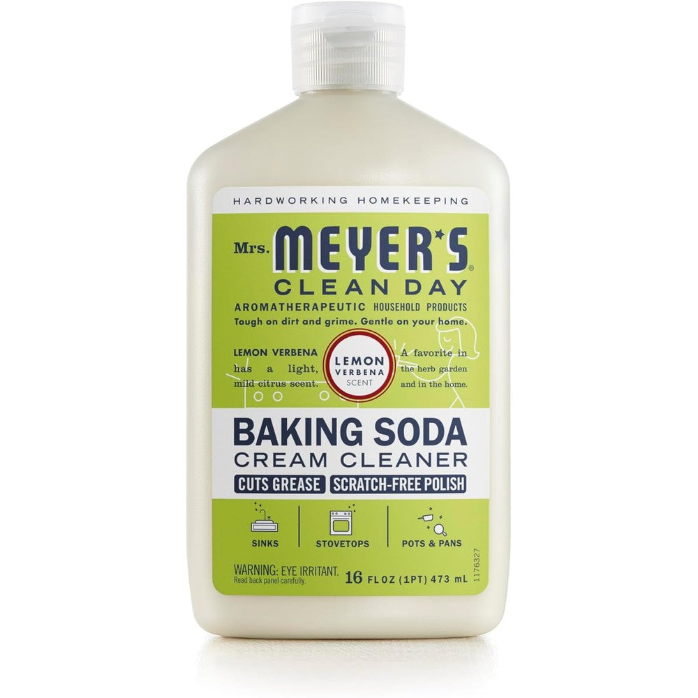 Mrs. Meyer's Clean Day Baking Soda Cream Cleaner front view premium imported surface cleaner