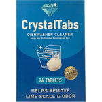 CrystalTabs dishwasher cleaner tablets front view packaging