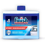 Finish Dishwasher Deep Cleaner 250ml front view bottle showing dual action liquid.