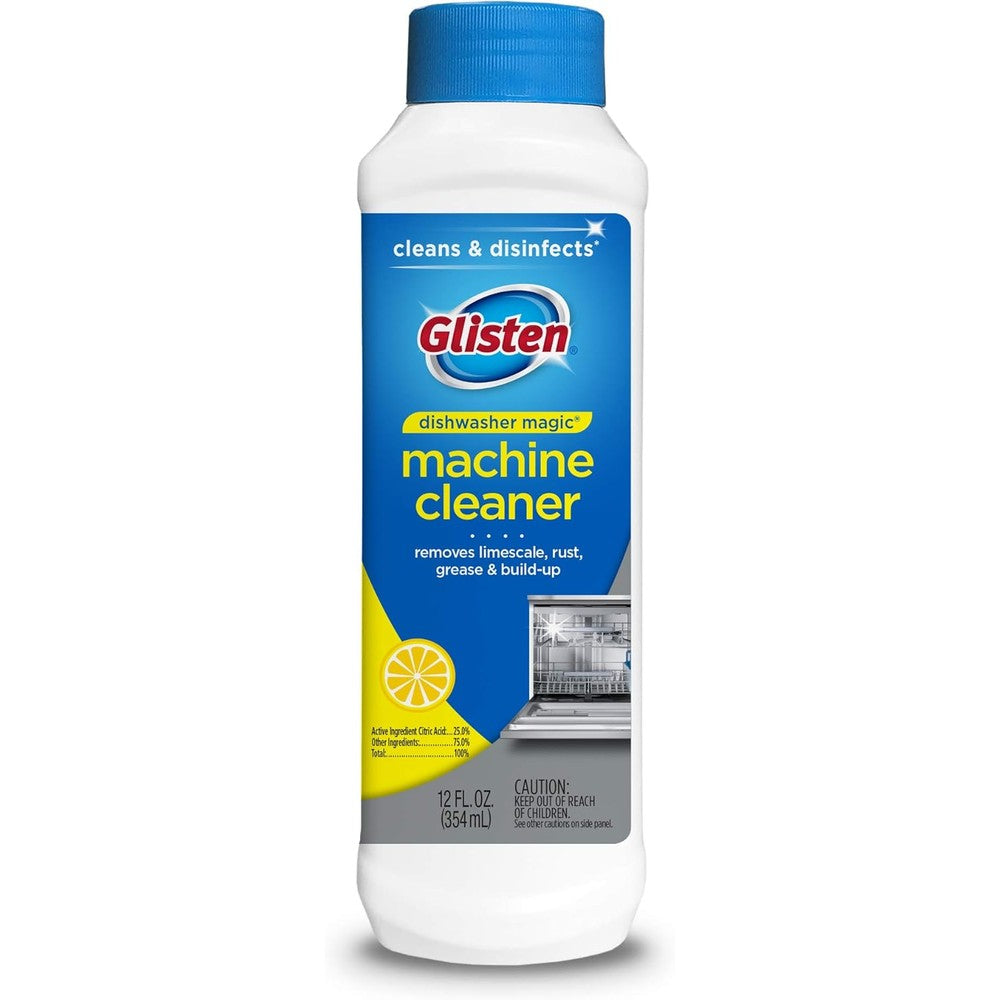 Summit Brands Glisten Dishwasher Magic 12 Ounce bottle front view dishwasher disinfectant