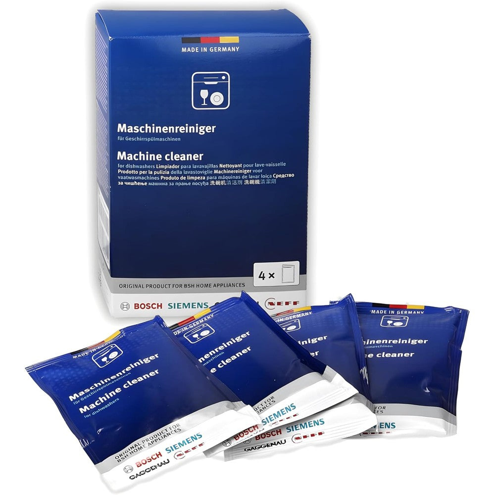 Bosch dishwasher cleaner 4 pack front view