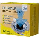 Clearalif household garbage disposal cleaners 12 tablets front view