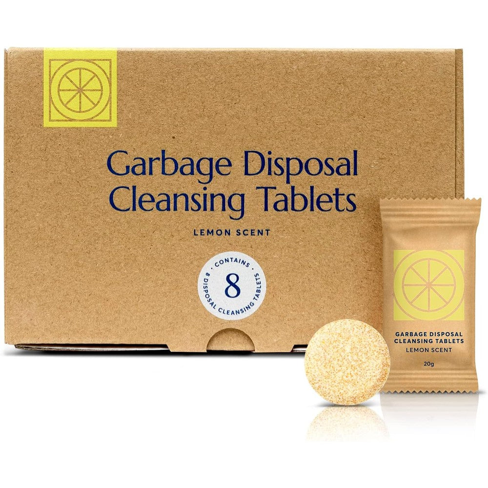 Cleanomic garbage disposal cleansing tablets 8 pack front view