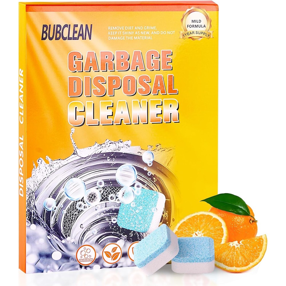 Active Garbage Disposal Cleaner Deodorizer Tablets front packaging view