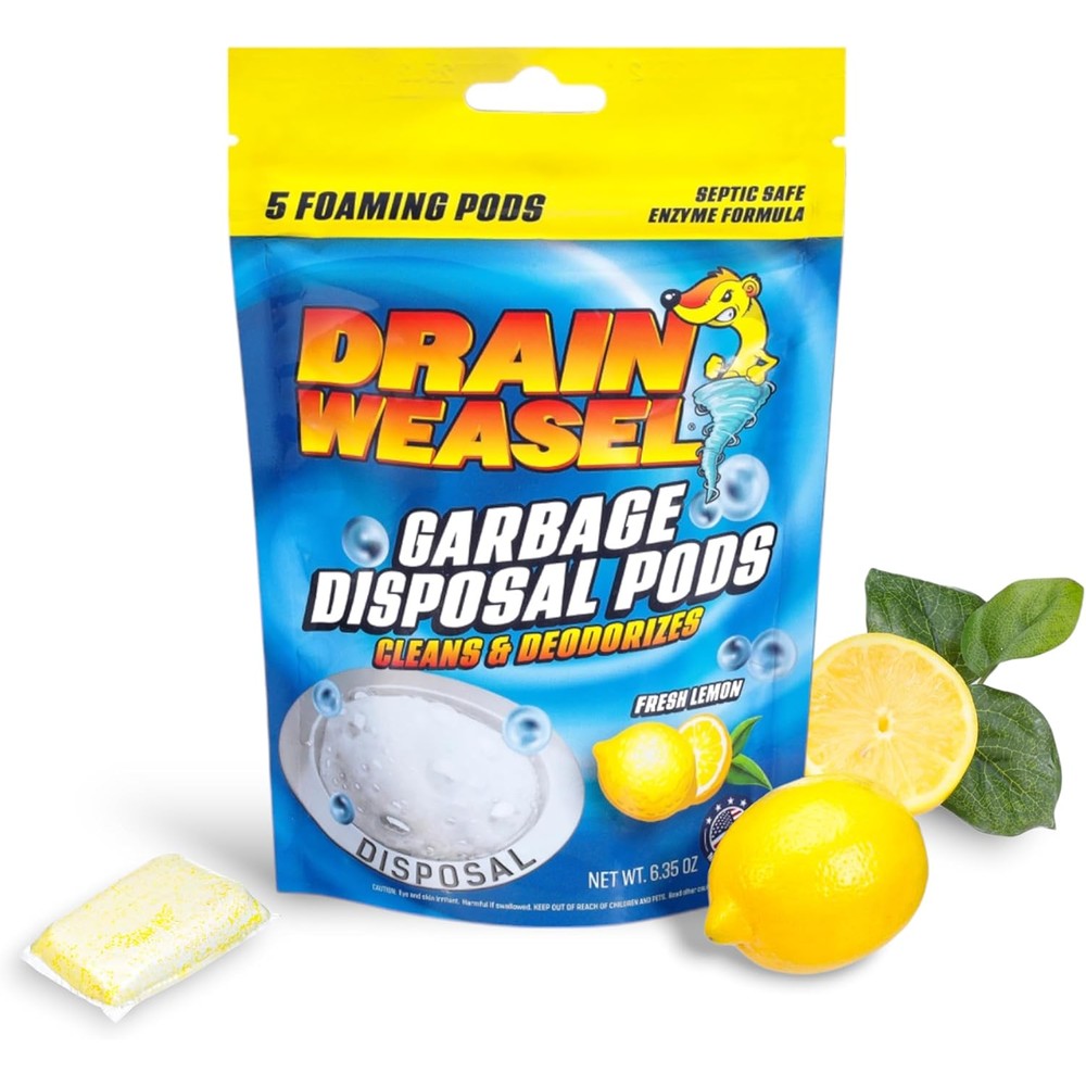 Drain Weasel garbage disposal pods pack front view