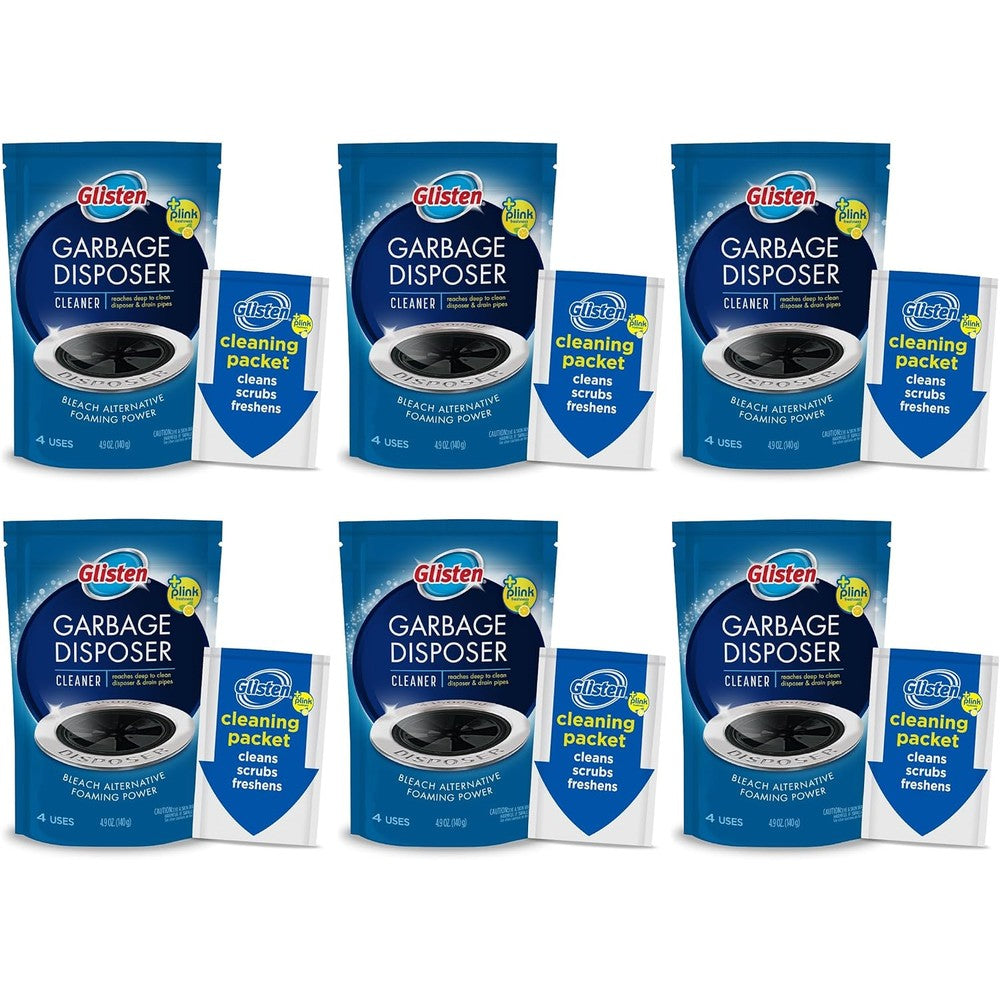 Glisten Garbage Disposer Cleaner foaming packet front view
