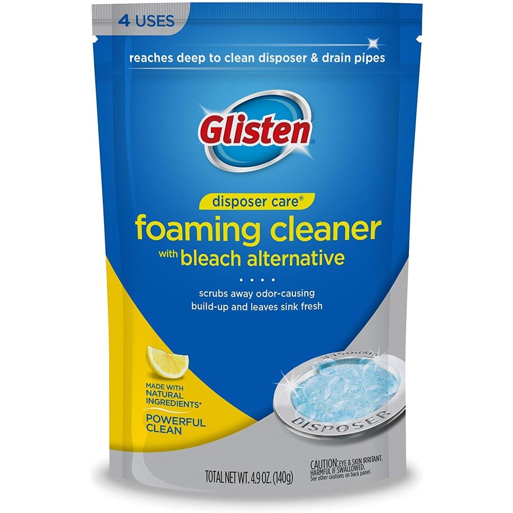Glisten Garbage Disposer Cleaner Lemon Scent front packaging view