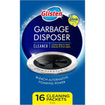 Glisten Garbage Disposer Cleaner And Freshener With Foaming Action, Helps Remove Buildup In Drains, Lemon Scent, 16 Packets - Image 1