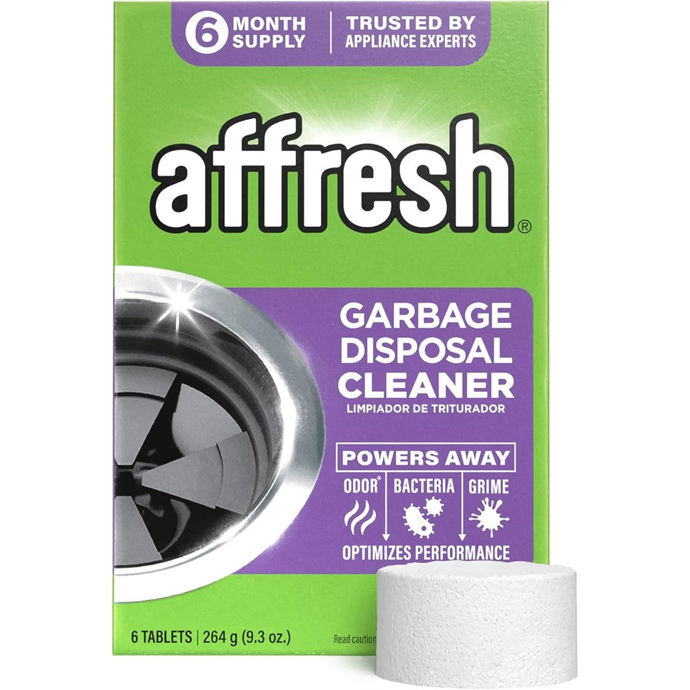 Affresh garbage disposal cleaner front view packaging