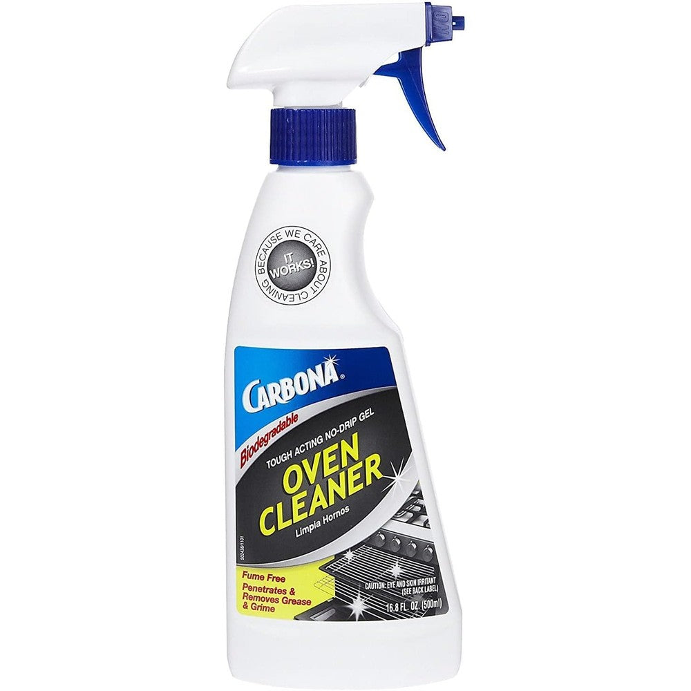 Carbona Biodegradable Oven Cleaner front view spray bottle for heavy duty kitchen grease removal