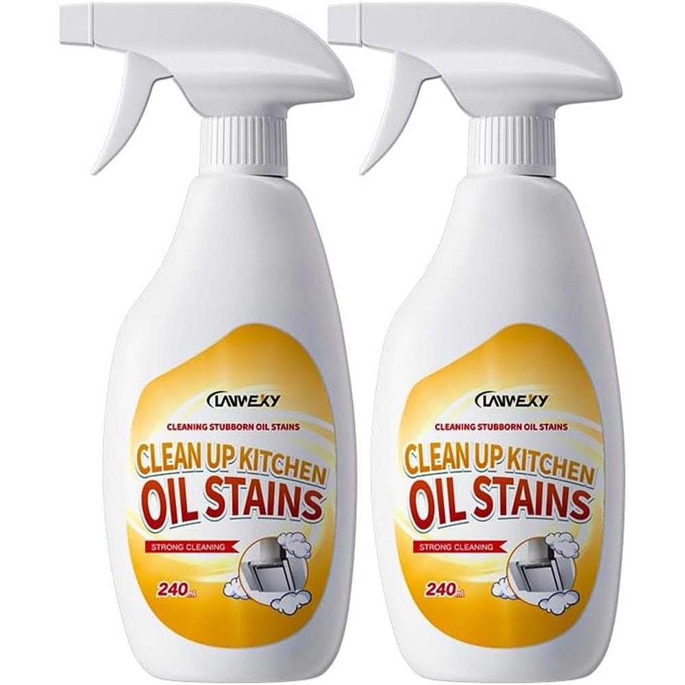 Lanwexy heavy duty glass stove top cleaner spray pack of two front view