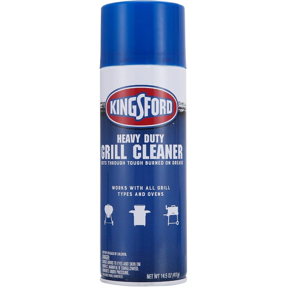 Kingsford Heavy Duty Foaming Grill Cleaner front view aerosol can for barbecue maintenance