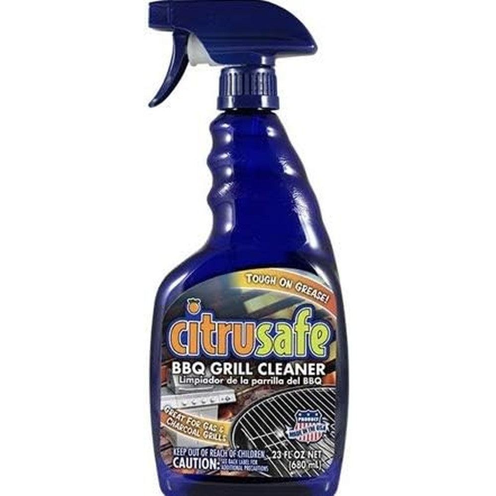 CitruSafe BBQ Grill Grate Cleaner 23 Fluid Ounces front view premium imported degreaser spray