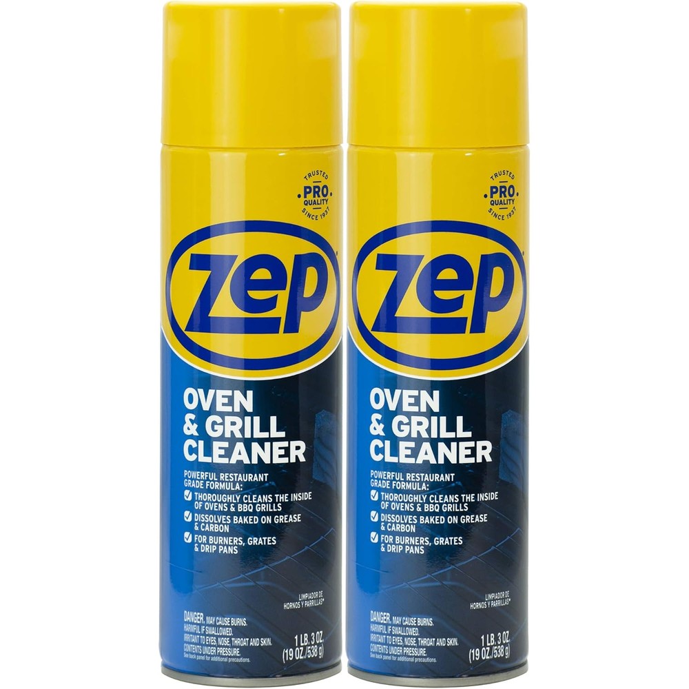 Zep heavy duty oven and grill cleaner front view foaming spray can
