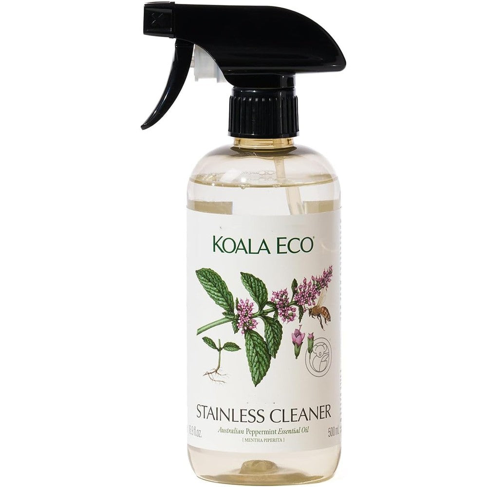 Koala Eco Stainless Steel and Chrome Cleaner front view bottle