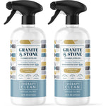 Therapy Granite Cleaner And Polish two pack front view premium stone countertop spray bottles