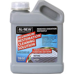 AL-NEW Aluminum Restoration Cleaning Solution 16 Ounce bottle front view