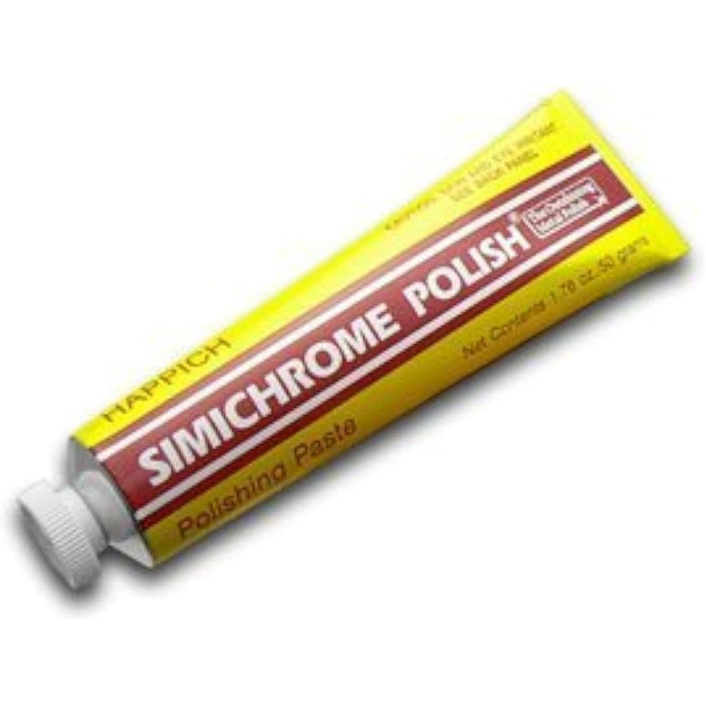 Simichrome Metal Polish 1.76 Ounce Tube front view for chrome and silver restoration.