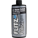 Flitz Multi Purpose Metal Polish Liquid 7.6 Ounce bottle front view for tarnish removal.