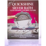 Quickshine Silver Clean and Shine Bath front packaging for tarnish removal