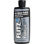 Flitz Multi Purpose Metal Polish Liquid 3.4 ounce bottle front view for tarnish removal
