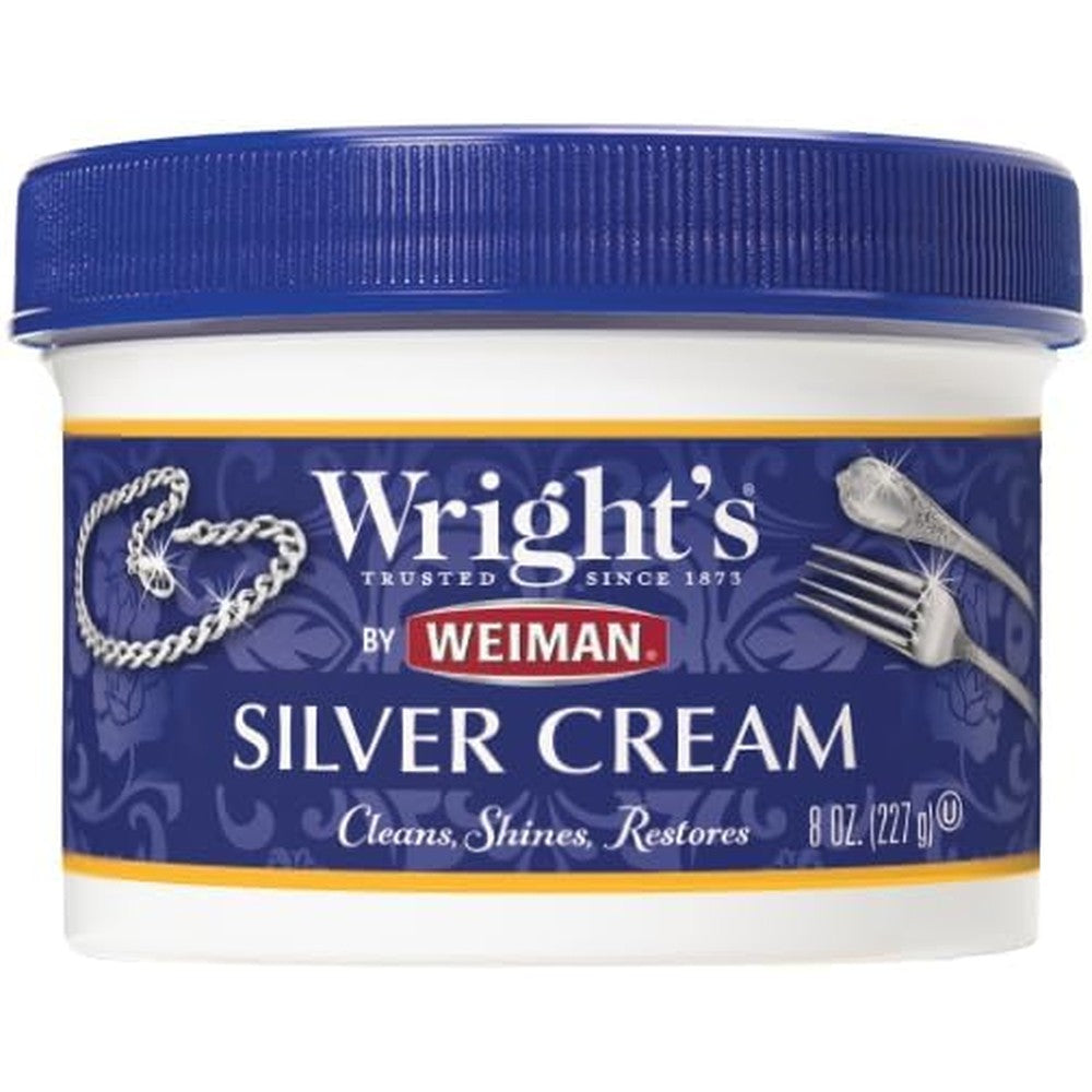 Wright's Silver Cleaner and Polish Cream 8 Ounce front view container