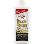 Hope's Brass Polish and Cleaner 8 fluid ounce bottle front view for metal restoration