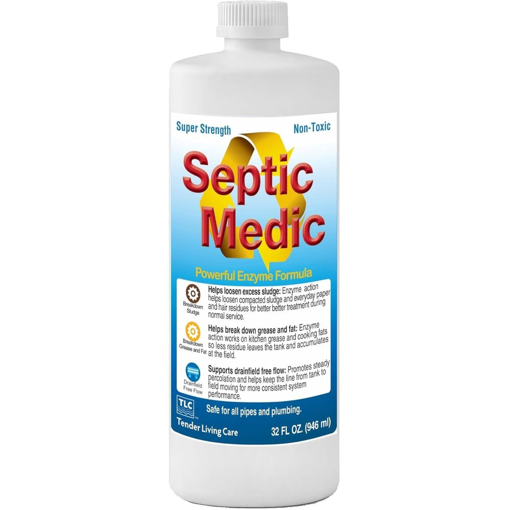 TLC Products Septic Medic bottle front view enzyme tank cleaner