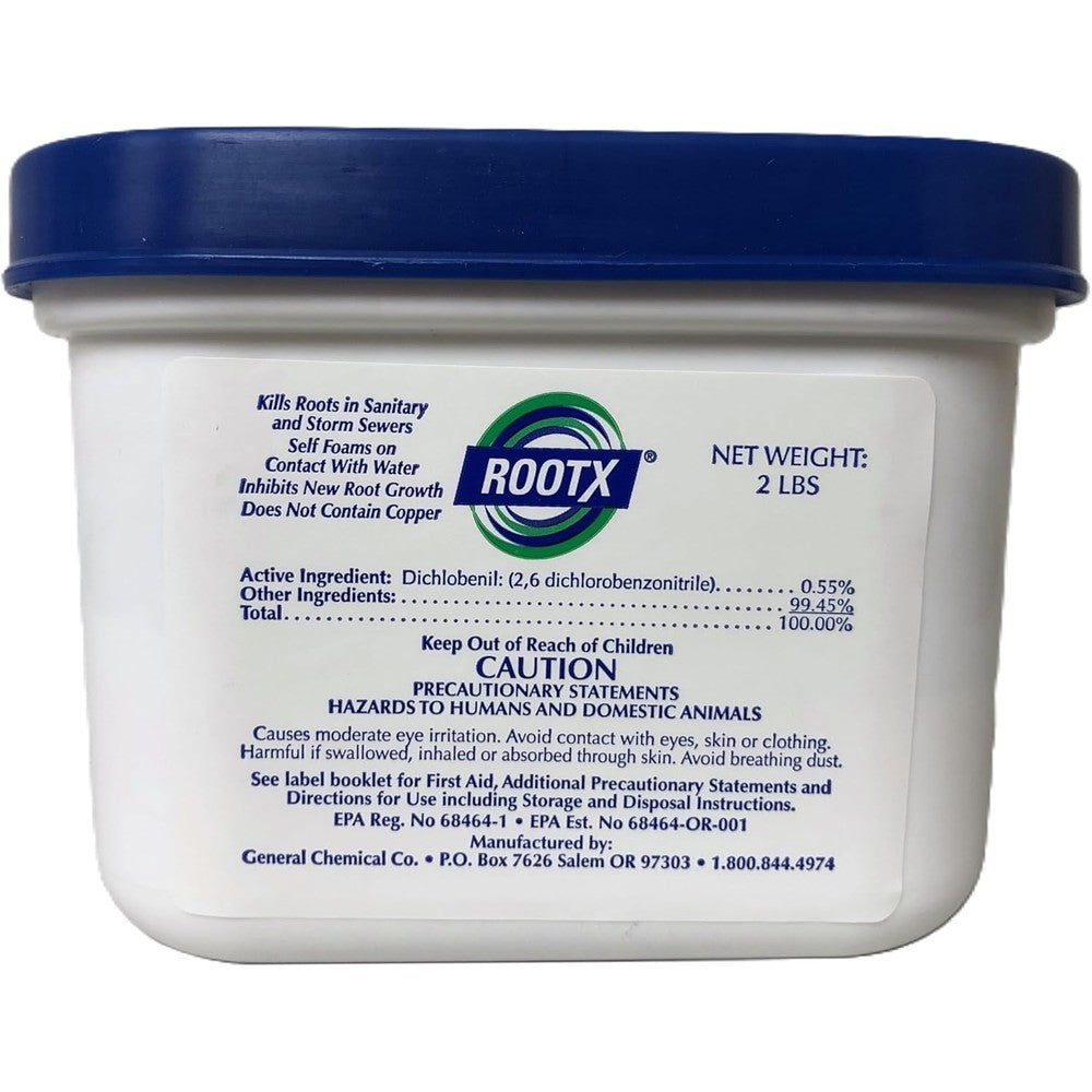 RootX 2 pound jar foaming root control front view