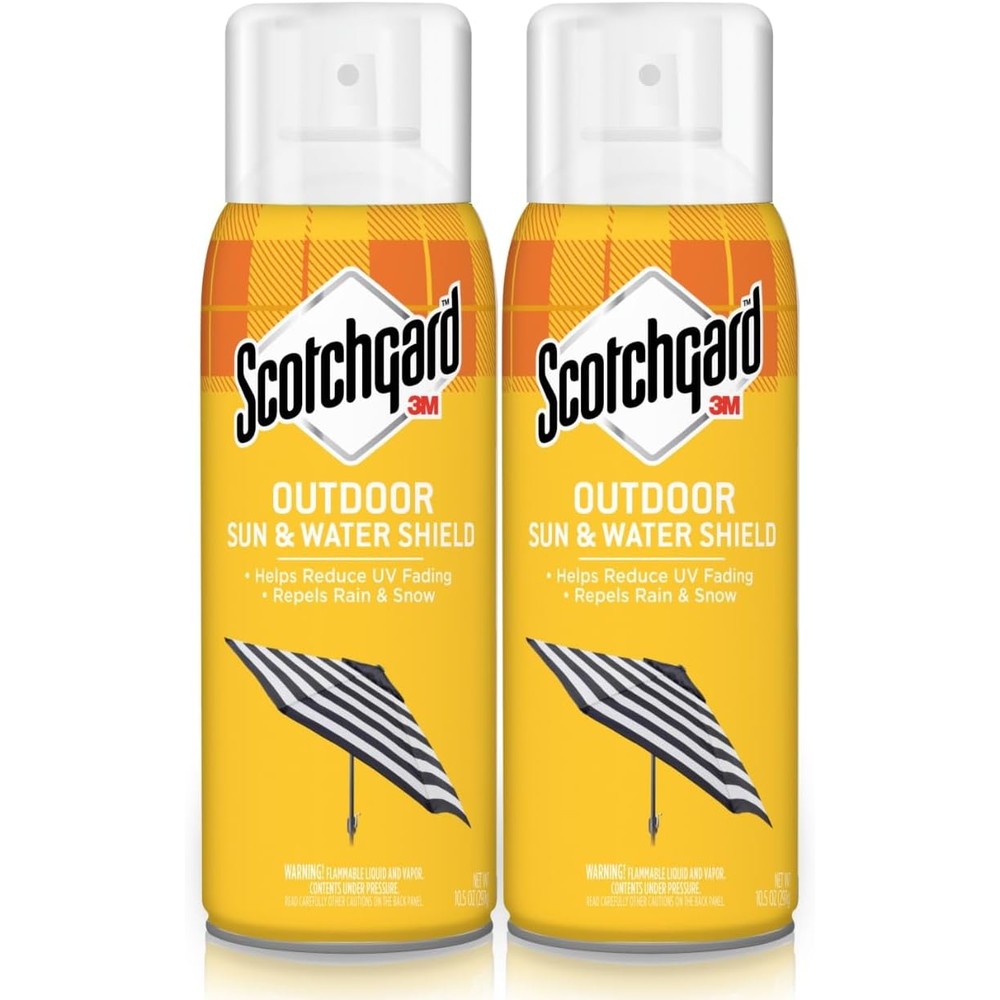 3M Scotchgard Water and Sun Shield 10.5 ounce pack of 2 front view.