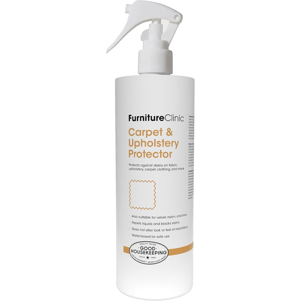 Furniture Clinic Fabric Protector Spray 500ml bottle front view for stain protection
