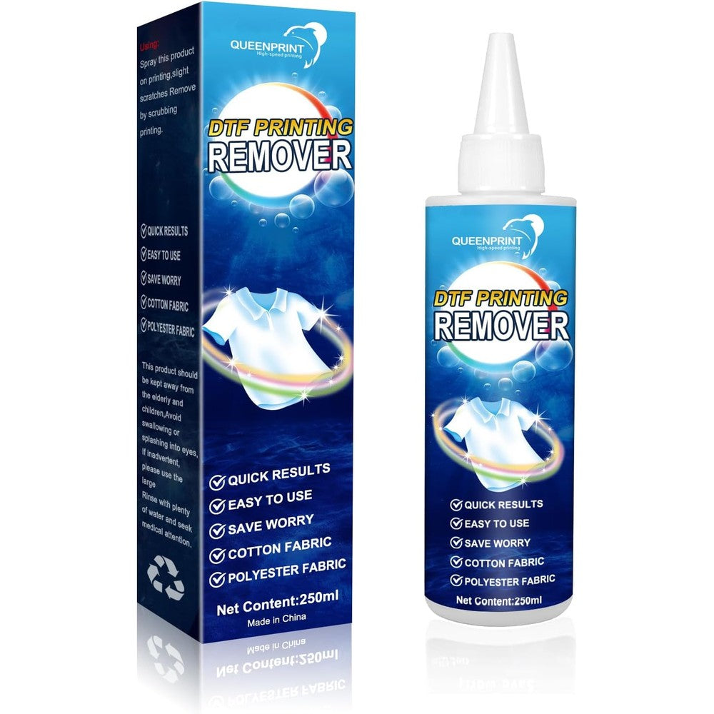 Queenprint Dtf Remover Solution 250 Milliliters front view