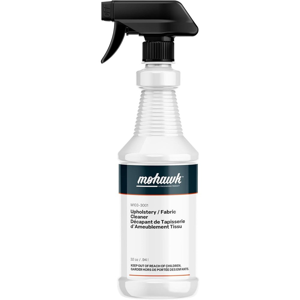 Mohawk Finishing Products Upholstery and Fabric Cleaner front view for stain removal.