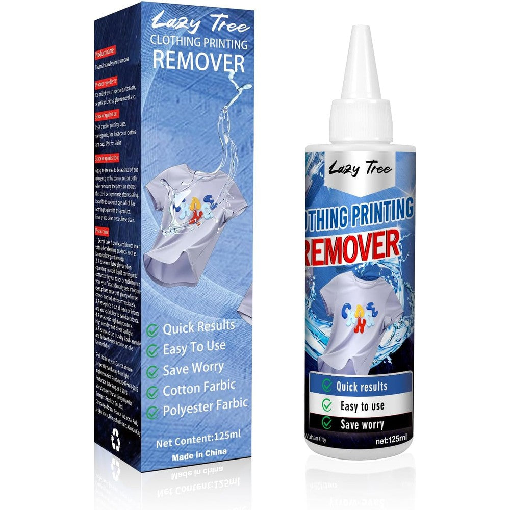 Lazy Dream Heat Transfer Vinyl Remover front view of 125ml bottle and packaging.