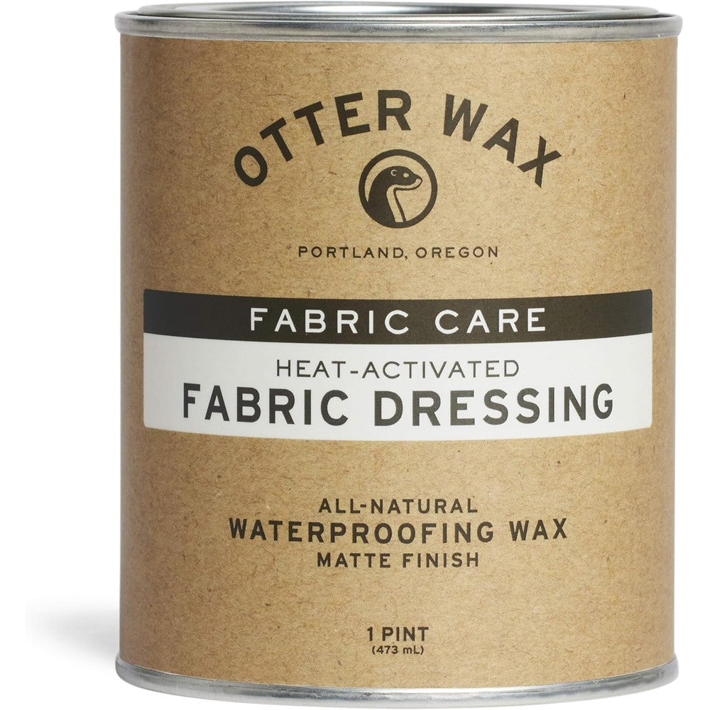 Otter Wax Heat-Activated Fabric Dressing 1 Pint tin front view