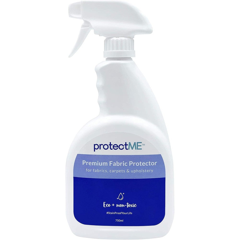 protectME Premium Fabric Protector spray bottle front view for upholstery stain guard