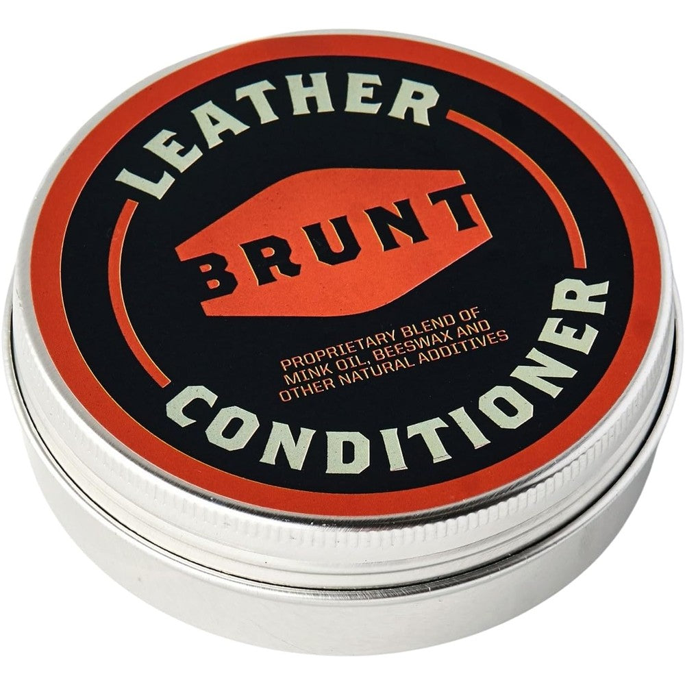 BRUNT Leather Conditioner front view bottle on white background for premium boot care.