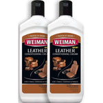 Weiman 3 in 1 Deep Leather Conditioner Cream 2 Pack front view premium leather care