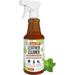 Mighty Mint Leather Cleaner and Conditioner front view for natural leather care