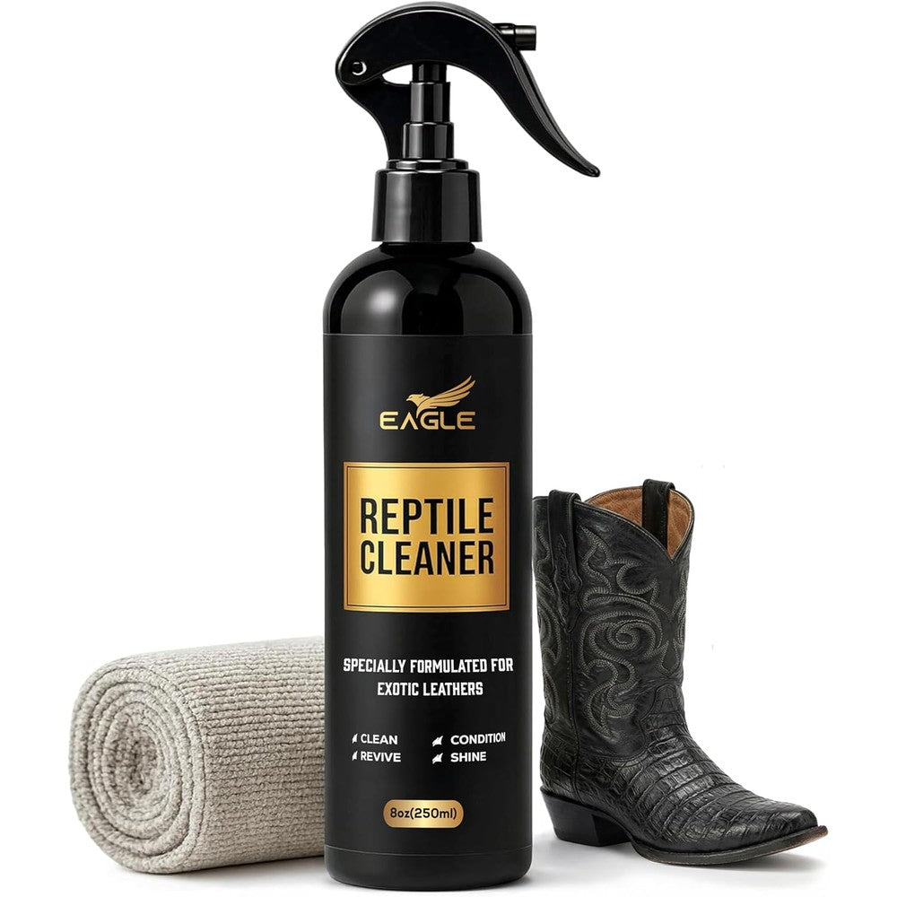 Eagle Exotic Leather Cleaner and Conditioner Spray front view premium leather care solution.