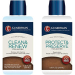 Guardsman Leather Care Bundle front view showing cleaner and protector bottles for furniture maintenance.