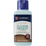Guardsman Clean and Renew Leather Protector 8.45 Fluid Ounce front view bottle for premium furniture care.