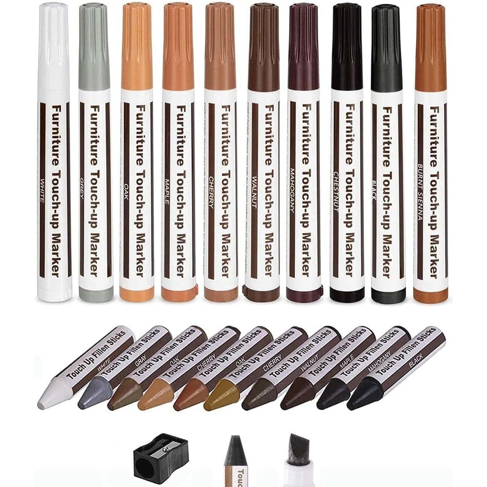 Lifreer Furniture Markers Repair Kit front view for wood scratch restoration.